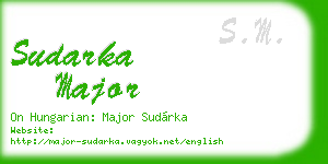 sudarka major business card